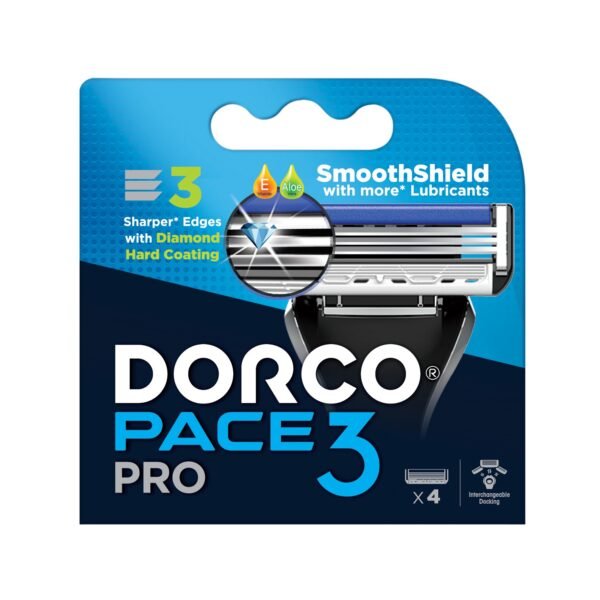 غيار امواس بيس 3 برو سيستم - 4 غيار قطعه