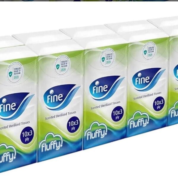 مناديل جيب معطرة ومعقمة فلافي من فاين، 10 مناديل × 3 طبقات - 10 قطع